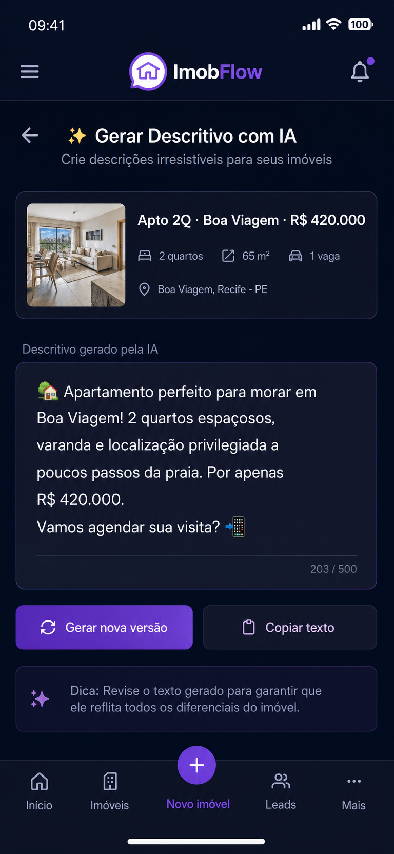 Descritivo de Imóvel